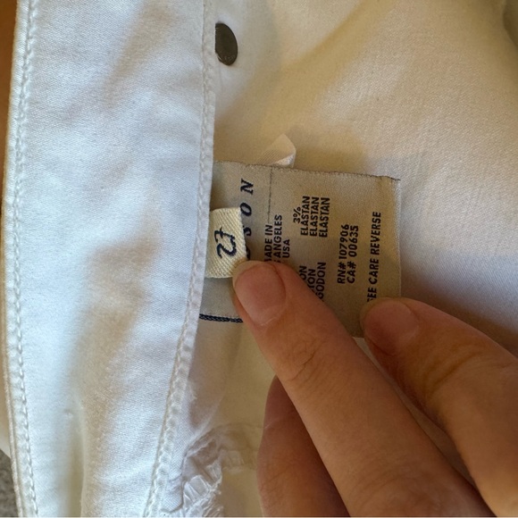 Hudson Jeans Women's White Flare & Wide Leg - Picture 6 of 8